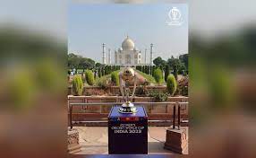 ICC Trophy at Taj Mahal