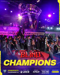Skyesports C'ship 5.0 BGMI finale Blind Esports champions