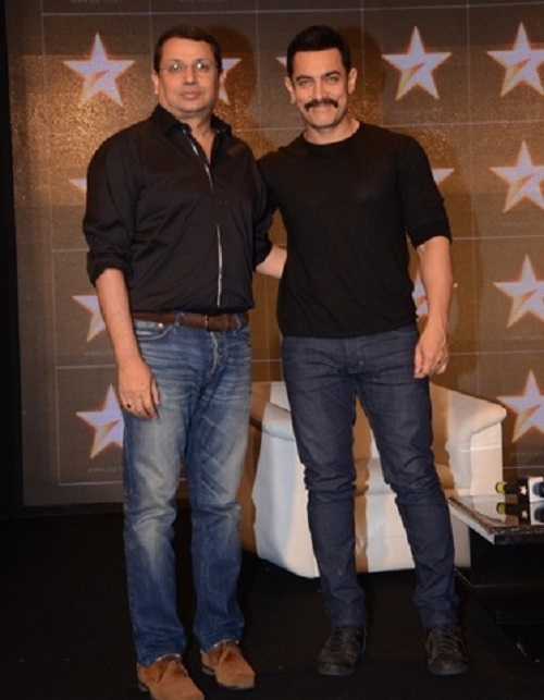 Shankar with Aamir Khan.