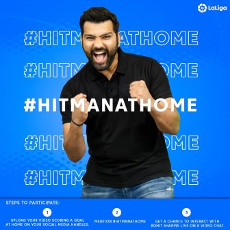Rohit Sharma in #HitmanAtHome for the LaLiga Home Goals Challenge