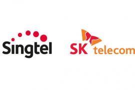 Singtel SK Telecom combo logo