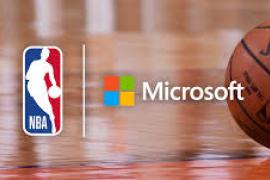 NBA Microsoft combo logo