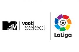 MTV Voot LaLiga combo logo