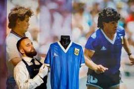 Diego Maradona's 1986 World Cup Argentina shirt fetches record £7.1m 