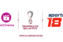 Sports18 FIFA World Cup Qatar 2022 Jio Cinema combo logo